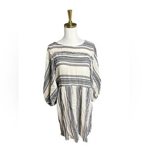 Free People Gauze Cotton Balloon Sleeve Mini Dress Size XS